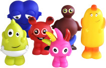 Babblarna, Plastfigurer, 6-pack, 7-10 cm