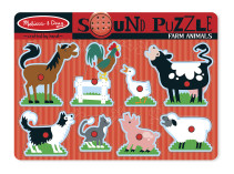 Melissa & Doug, Djur Ljud Pussel 8 bitar