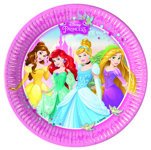 Disney Princess, Tallrik 23 cm, 8 st