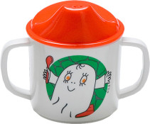 Rätt Start, Spöket Laban, Spillsäker mugg med handtag, Röd