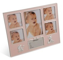 Dacapo, Fotoram med textruta, Rosa