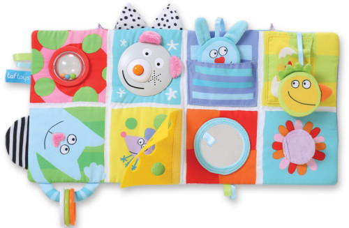 Taf Toys, Mjuk aktivitetsbok m. musik och ljud, Cot Play Center, 0-3 mån
