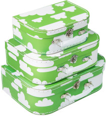 Färg & Form, MOLN, Pappväska, 3-pack, Grön