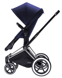 Cybex Priam 2016, 2-i-1-vagn, Chrome chassi/All Terrain, Royal Blue, Paket