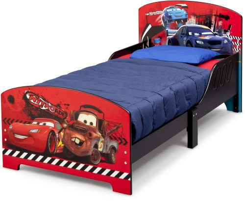 Disney Pixar Cars, Juniorsäng, 140 x 70 cm, Röd/Svart