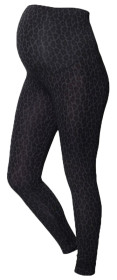 Boob, Gravidleggings, OONO Leggings, Leo print, Grey/Black