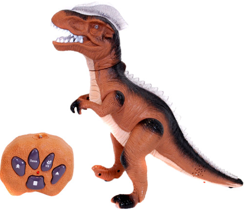 Dinosaurie med ljud, ljus & rörelser, I/R, Brun, 42 cm
