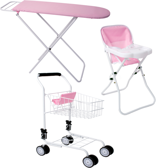 Stoy, Strykbräda + Shoppingvagn + Matstol, Paket