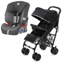 Carena Finnhamn, Paraplysulky + Britax, Vändbar bilbarnstol, Multi Tech II, Stone Grey, Paket