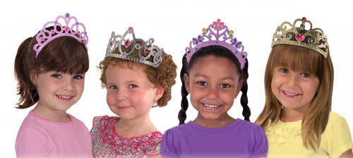 Melissa & Doug, Dress-Up Tiaras Role Play Collection, 4 Tiaras
