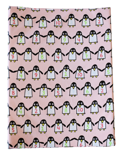 Färg & Form, Skötdyna, Penguin Pals, Rosa