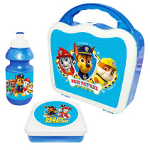 Paw Patrol, Matlåda & sportflaska i väska, Blå