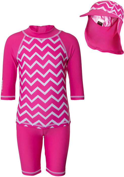 Kuling, UV-Dräkt + Hatt, Rosa