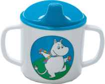Rätt Start, Mumin, Spillsäker mugg med handtag, Blå