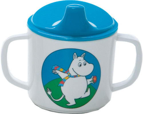 Rätt Start, Mumin, Spillsäker mugg med handtag, Blå