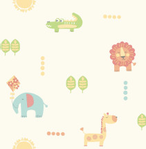 Carousel, Tapet, Zoo, Multi
