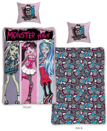 Monster High, Påslakanset, 150 x 210 cm, Rosa