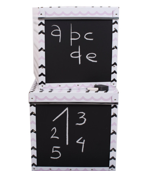 Jox Trendig, Låda med lock, 2-pack, Guppig