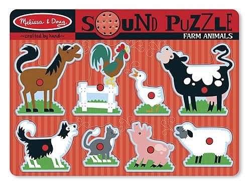 Melissa & Doug, Sound Puzzle, Farm Animals