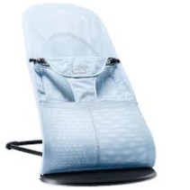 BABYBJÖRN, Babysitter Balance Soft, Mesh, Isblå Fisk