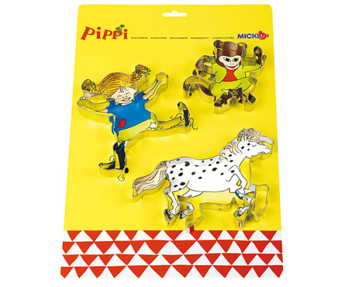 Micki, Pippi Långstrump, Bakformar, 3 olika