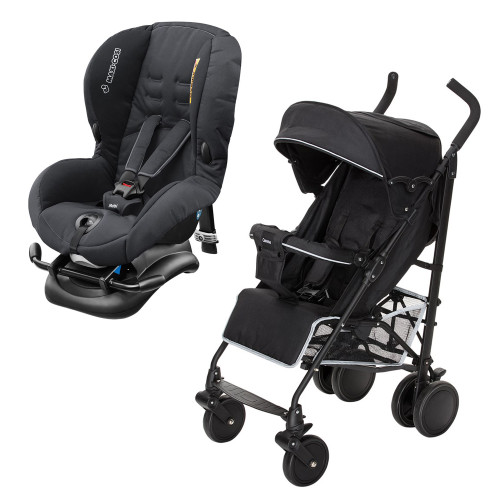 Bilbarnstol + Sulky, Maxi-Cosi Mobi och Carena Yxlan, Paket