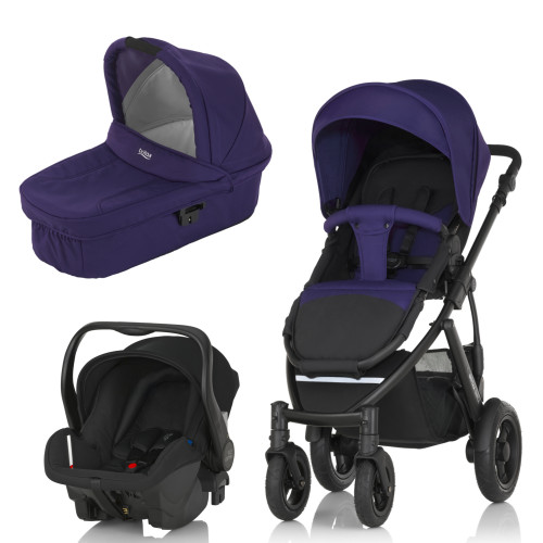Britax, Smile 2, Duovagn, Mineral Purple + Britax Römer Primo, 2016, Paket