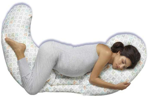 Chicco, Boppy, Gravidkudde Total Body, Silverlöv