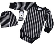 Geggamoja, Presentförpackning, 3 delar, Classic, Black/White