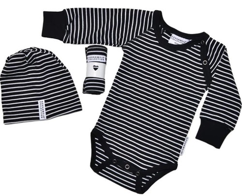 Geggamoja, Presentförpackning, 3 delar, Classic, Black/White