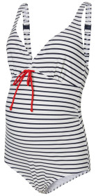 Mamalicious, Amningsbaddräkt, Josefine Stripy Swimsuit, Snow White