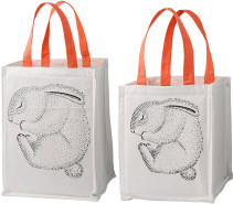 Bloomingville, Förvaringsväskor, 2-pack, Kanin