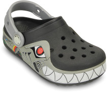 Crocs, Tofflor, Crocband Lights, Robo Shark, Svart/Silver