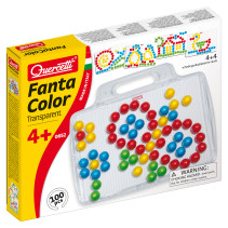 Quercetti, FantaColor, Transparent, 100 peggar
