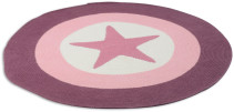 Smallstuff, Matta, Virkad, 120 cm, Star Rose