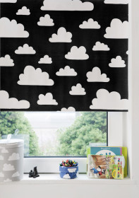 Färg & Form, MOLN, Rullgardin, 100 cm, Svart