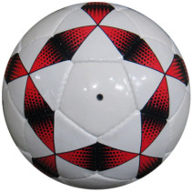 Fotboll, 20 cm, Röd/Vit