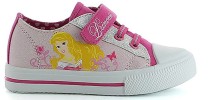Disney Princess, Sneakers, Low, Fuxia/White