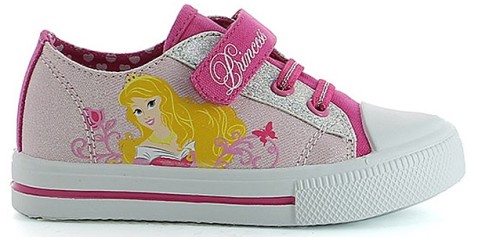 Disney Princess, Sneakers, Low, Fuxia/White