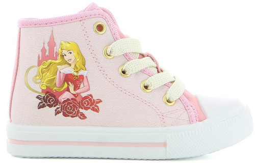 Disney Princess, High Sneakers, Rosa