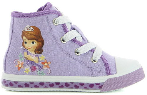 Disney Sofia the First, High Sneakers, Lila