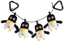Färg & Form, Penguin Pals, Barnvagnsleksak med pingviner