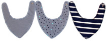 Kuling, Bib/Scarf, 3-pack, Dusty Blue