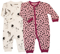 Kuling, Pyjamas, Baby, 2-pack, Dusty Rose