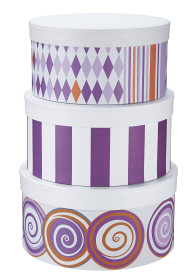 Kids Concept, Fairy, Låda med lock, Rund, 3-pack, Rosa
