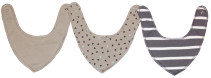 Kuling, Bib/Scarf, 3-pack, Dusty Grey