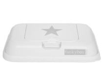 Funkybox, Förvaringsbox To Go för våtservetter, Vit/Stjärna