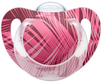 NUK, Napp, Silikon, Genius Color, 0-6 mån, 1-pack, Rosa