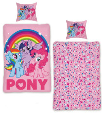 My Little Pony, Påslakanset, 150 x 210 cm, Rosa