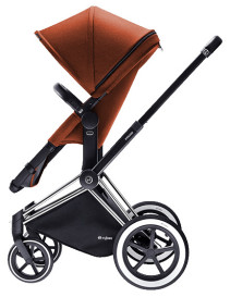 Cybex Priam 2016, 2-i-1-vagn, Svart chassi/All Terrain, Autumn Gold, Paket